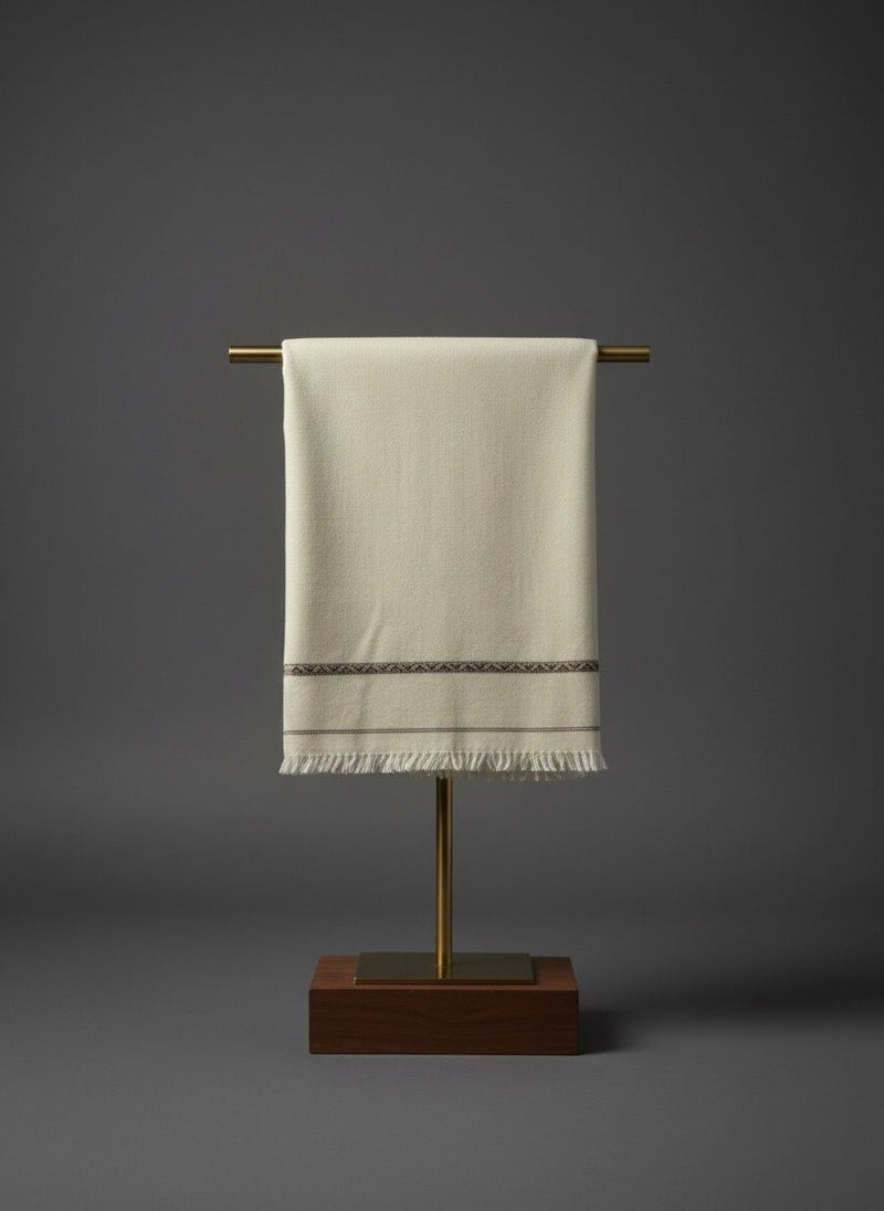 Off White Wool Shawl